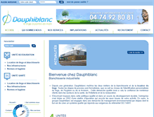 Tablet Screenshot of dauphiblanc.com